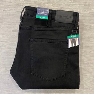 Lucky Brand 410 Jeans Mens 38 x 32 Black Denim Pants Straight Leg